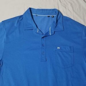 Travis Mathew Blue Shirt Large